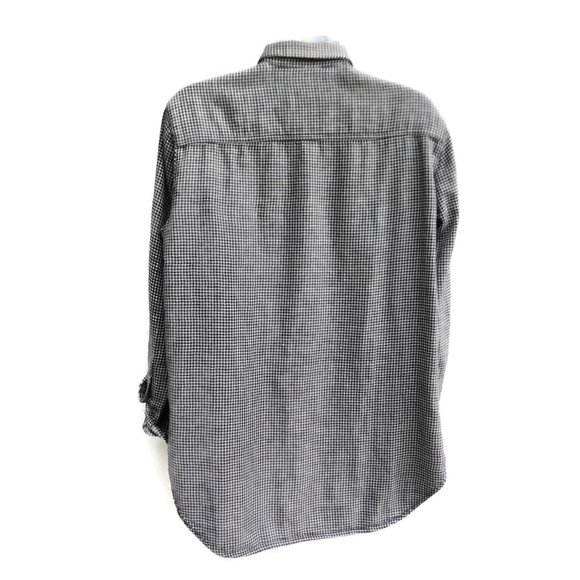 Madewell Oversized Boyshirt in Mini Gingham Check White Black Cotton S - Picture 4 of 9